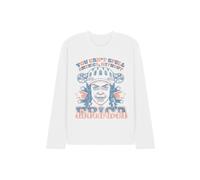 Stranger Things Erica America Long Sleeve T-Shirt, White | Size: Large Stranger Things White L