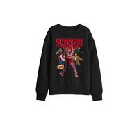 Stranger Things Final Stand Comic Kids Sweatshirt, Black | Size: 9-11 Years Stranger Things Black 9-11 Years