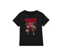 Stranger Things Final Stand Comic Kids T-Shirt, Black | Size: 12-13 Years Stranger Things Black 12-13 Years