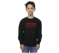 Stranger Things Flames Sweatshirt Netflix Black 7-8 Years