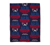 Stranger Things Fleece Blanket Red/Blue 100x150cm Flames Trending Netflix Show