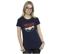 Stranger Things Friends Don´t Lie Hands Cotton T-Shirt Netflix Navy S