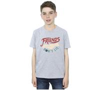 Stranger Things Friends Don´t Lie Hands T-Shirt Netflix Grey 7-8 Years