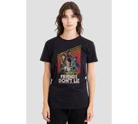 Stranger Things Friends Don'T Lie Poster Ladies T Shirt, Black Stranger Things Black XXL