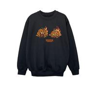 Stranger Things Girls Demogorgon Pumpkin Sweatshirt - Black - Black - 12-13 Years