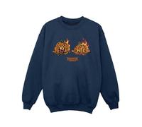 Stranger Things Girls Demogorgon Pumpkin Sweatshirt - Navy Blue - Navy Blue - 12-13 Years