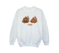 Stranger Things Girls Demogorgon Pumpkin Sweatshirt - White - White - 7-8 Years