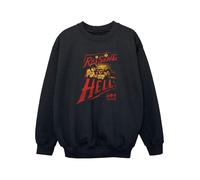Stranger Things Girls Raising Hell Sweatshirt - Black - Black - 7-8 Years
