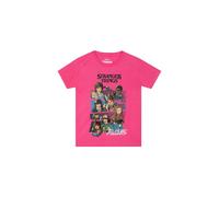 Stranger Things Girl's Tales From '85 T-Shirt in Pink | Size: 5-6 Years Stranger Things Pink 5-6 Years