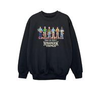 Stranger Things Girls Trick Or Treat Sweatshirt - Black - Black - 9-11 Years