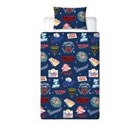 Stranger Things Gorgon Single Duvet Cover and Pillowcase Set Netflix Series Fans
