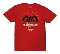 Stranger Things Greetings From Starcourt T-Shirt in Red | Size: Large Stranger Things Red L