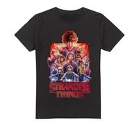 Stranger Things - Group Poster Unisex T Shirt, Black, XXXX-Large