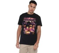 Stranger Things Group Thunder Metal Band Unisex T Shirt, Black, Small