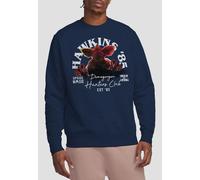 Stranger Things Hawkins '85 Demogorgon Hunters Sweatshirt, Navy | Size: Small Stranger Things Navy S