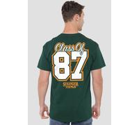 Stranger Things Hawkins '87 Class Front Back T-Shirt, Hunter Green | Size: 4XL Stranger Things Green 4XL