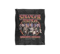 Stranger Things Hawkins Heroes Silky Touch Super Soft Throw Blanket 152 X 127 Cm