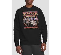 Stranger Things Hawkins Heroes Group 1987 Sweatshirt, Black | Size: XL Stranger Things Black XL