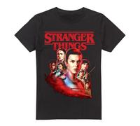 Stranger Things - Hawkins Heroes Poster Unisex T Shirt, Black, Small
