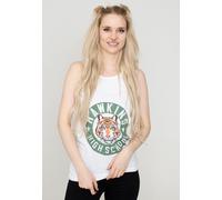 Stranger Things - Hawkins High Tiger Emblem White - Tank - white - S - 100% Organic Cotton S