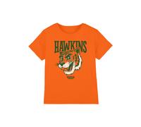 Stranger Things Hawkins High Tiger Mascot Kids T-Shirt, Orange | Size: 12-13 Years Stranger Things Orange 12-13 Years