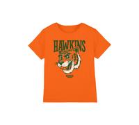 Stranger Things Hawkins High Tiger Mascot Kids T-Shirt, Orange | Size: 9-11 Years Stranger Things Orange 9-11 Years