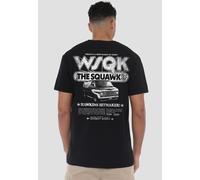 Stranger Things Hawkins Hitmaker Wsqk Back T-Shirt, Black | Size: Large Stranger Things Black L