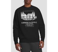 Stranger Things Hawkins Lab Logo Sweatshirt, Black | Size: Large Stranger Things Black L