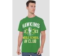 Stranger Things Hawkins Middle School T-Shirt Kelly Green Stranger Things Green L