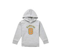 Stranger Things Hawkins No 8 Youth Kids Pull-Over Hoodie, Athletic Heather in Grey | Size: 9-11 Years Stranger Things Grey 9-11 Years