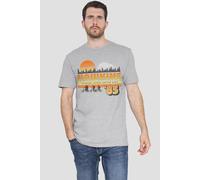 Stranger Things Hawkins Retro 85 T-Shirt, Athletic Heather in Light Grey | Size: 2XL Stranger Things Light Grey 2XL