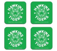 Stranger Things Hawkins Tigers Coaster Set
