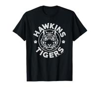 Stranger Things Hawkins Tigers Paws White Logo T-Shirt
