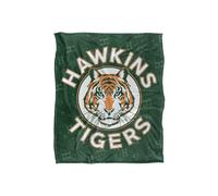 Stranger Things Hawkins Tigers Super Soft Throw Blanket 152 X 127 Cm Stranger Things Multicolor 152 X 127 Cm