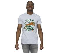 Stranger Things Hawkins Year of The Tiger 86 T-Shirt Netflix Grey M
