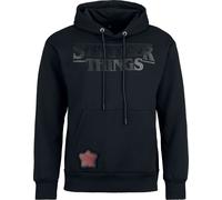 Stranger Things Heat Logo - Black on Black Hoodie black M