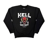Stranger Things Hell Can Wait Sweatshirt in Black | Size: Medium Stranger Things Black M