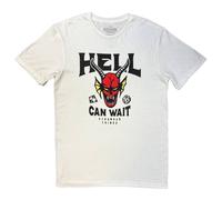 Stranger Things Hell Can Wait T-Shirt in White | Size: Medium Stranger Things White M