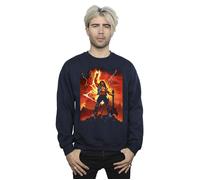 Stranger Things Hell Guitar Sweatshirt Netflix Navy XXL