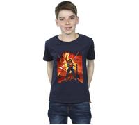 Stranger Things Hell Guitar T-Shirt Netflix Navy 7-8 Years