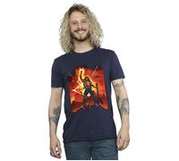 Stranger Things Hell Guitar T-Shirt Netflix Navy S