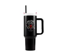 Stranger Things Hellfire Club 1.1L Travel Mug in Black Stranger Things Black