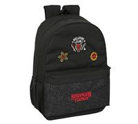 Stranger Things Hellfire Club Adaptable Black Backpack School Bag 46cm BNWT
