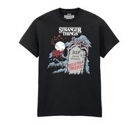 Stranger Things Hellfire Club Adults Black T-Shirt - Officially Licensed Netflix Graphic Tee, Premium Cotton Unisex Fit for Fans & Collectors (UK, Alpha, XXL, Regular, Regular)