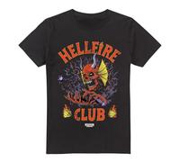 Stranger Things Hellfire Club Classic Metal Unisex T Shirt, Black, XXXX-Large