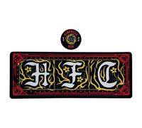 Stranger Things Hellfire Club Desk Pad & Coaster Set - Officially Licensed Gaming & Office Accessories, 800x300mm Desk Pad, 100mm Coaster
