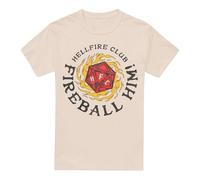 Stranger Things - Hellfire Club Fireball Him Unisex T Shirt, Cream, Small