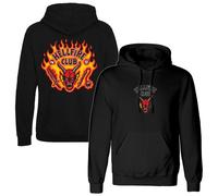 Stranger Things Hellfire Club Flames Hoodie black XL