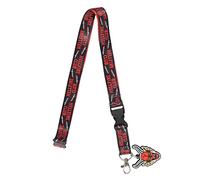 Stranger Things Hellfire Club Lanyard with Breakaway Metal Charm and ID Sleeve