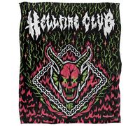 Stranger Things Hellfire Club Neon Flames Sketch Silky Touch Super Soft Throw Blanket 152 X 127 Cm